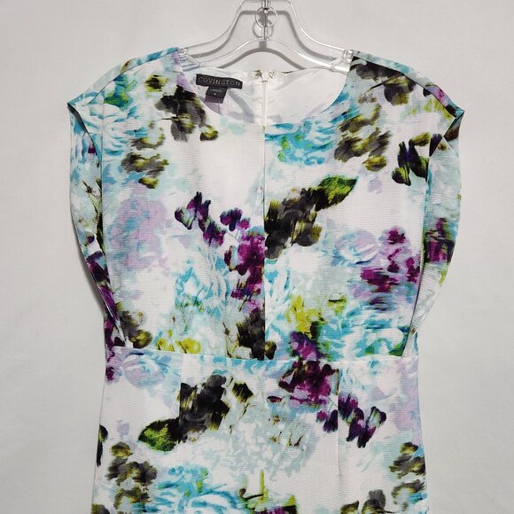 Covington Floral Printed Sleeveless Day Dress Size 6 - Picture 2 of 14